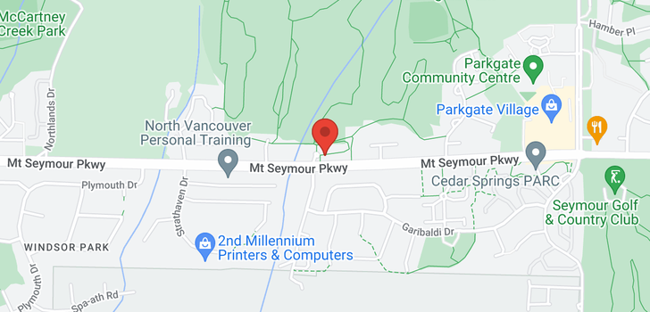 map of 3322 MT SEYMOUR PARKWAY